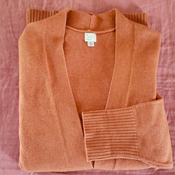 a new day Sweaters - A New Day Terracotta Knit Cardigan NWT